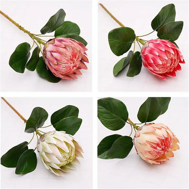 HOT 6Pcs Fake Single Stem Protea Cynaroides 27.56" Length Simulation 3D Neptune for Home Wedding Decorative Artificial Flowers
HOT 6Pcs Fake Single Stem Protea Cynaroides 27.56" Length Simulation 3D Neptune for Home Wedding Decorative Artificial Flowers