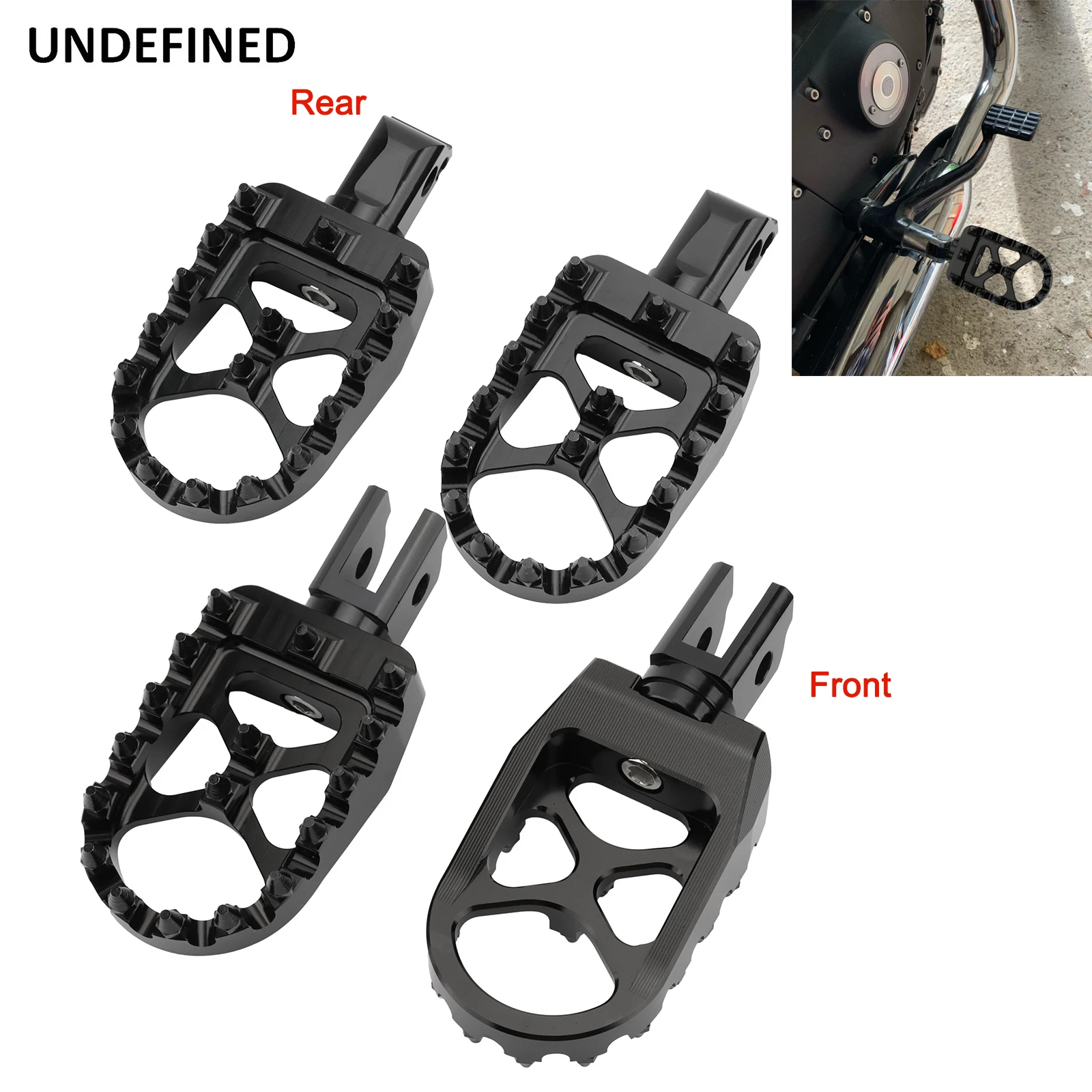 Softail Foot Pges Black Spike MX Offroad Footrest Pedal for Harley Fatboy Street Bob Slim Breakout Deluxe Low Rider 2018-2022
Softail Foot Pges Black Spike MX Offroad Footrest Pedal for Harley Fatboy Street Bob Slim Breakout Deluxe Low Rider 2018-2022