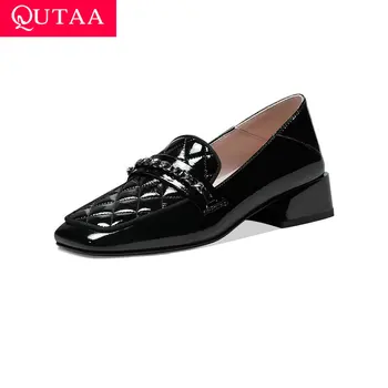 QUTAA 2021 Autumn Square Toe Cow Leather+PU Ladies Pumps Fashion Slip On Square Low Heel Women Single Shoes Size 34-42 
QUTAA 2021 Autumn Square Toe Cow Leather+PU Ladies Pumps Fashion Slip On Square Low Heel Women Single Shoes Size 34-42