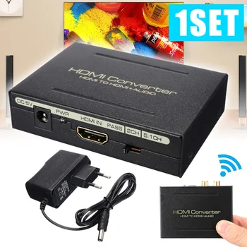 HDMI Splitter to HDMI Audio Converter 1080P HDMI Audio Splitter Optical SPDIF+RCA L/R Extractor Convertor for XBOX 360 PS3 HDTV
HDMI Splitter to HDMI Audio Converter 1080P HDMI Audio Splitter Optical SPDIF+RCA L/R Extractor Convertor for XBOX 360 PS3 HDTV