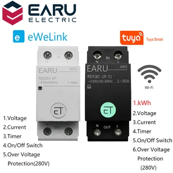 2P WIFI Circuit Breaker Smart Time Timer Relay Switch Voice Remote Control Tuya eWeLink APP Smart House Amazon Alexa Google Home
2P WIFI Circuit Breaker Smart Time Timer Relay Switch Voice Remote Control Tuya eWeLink APP Smart House Amazon Alexa Google Home