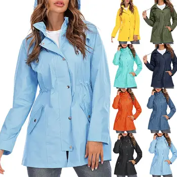 High Quality Jackets Coat for Women Outdoor Waterproof Hooded Rain Coat Jackets Women Windbreaker Coat Raincoat Women Outerwear
High Quality Jackets Coat for Women Outdoor Waterproof Hooded Rain Coat Jackets Women Windbreaker Coat Raincoat Women Outerwear