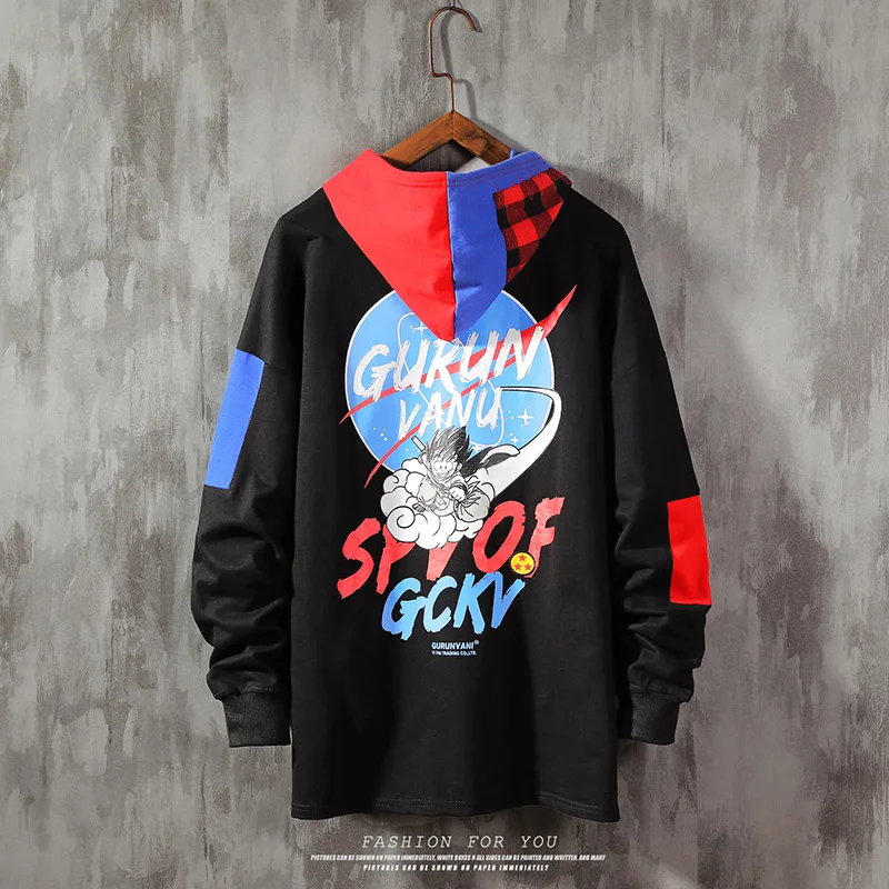 2019 Autumn Plus Size patchwork Hoodie Men color block sweatshirt Comic map letter Contrast Color Stitching Long Sleeve Men
2019 Autumn Plus Size patchwork Hoodie Men color block sweatshirt Comic map letter Contrast Color Stitching Long Sleeve Men