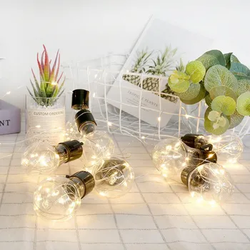 NEWKBO Portable Modern Simple Originality Pothook Bulb Decorative Lamp String With Copper Wire Cell Case
NEWKBO Portable Modern Simple Originality Pothook Bulb Decorative Lamp String With Copper Wire Cell Case