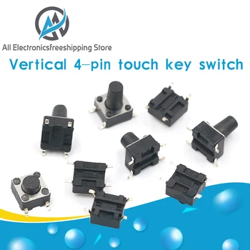 20PCS SMD 4PIN 6x6x4.3/5/6/7/8/9/10 mm Micro Tact Switch 0.5A 50V Push Button Switches 6x6x4.3mm 6x6x5mm 6x6x6mm 6x6x7mm 6x6x8mm
20PCS SMD 4PIN 6x6x4.3/5/6/7/8/9/10 mm Micro Tact Switch 0.5A 50V Push Button Switches 6x6x4.3mm 6x6x5mm 6x6x6mm 6x6x7mm 6x6x8mm