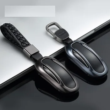 Remote Key Case Cover Shell Key Holder Bag For Tesla Model X Automobiles Aluminum Alloy + Leather Key Ring Auto Car Accessories
Remote Key Case Cover Shell Key Holder Bag For Tesla Model X Automobiles Aluminum Alloy + Leather Key Ring Auto Car Accessories