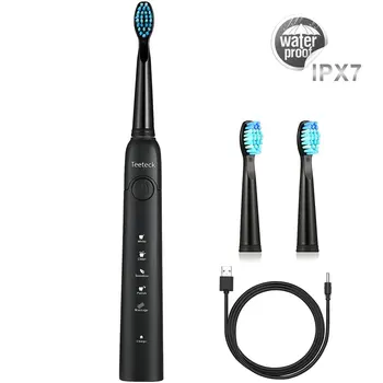 Teeteck Low Noise Sonic Electric Toothbrush IPX7 Waterproof 5 Modes Rechargeable Nylon Bristle Teeth Care Toothbrush
Teeteck Low Noise Sonic Electric Toothbrush IPX7 Waterproof 5 Modes Rechargeable Nylon Bristle Teeth Care Toothbrush