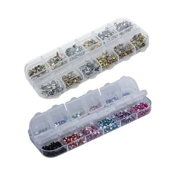 6000 Pcs x 2mm Rhinestone Round Gems for Nail Art - 12 Colours + Picker Tool & 600PCS Women 3D Acrylic Alloy DIY Decoratio
6000 Pcs x 2mm Rhinestone Round Gems for Nail Art - 12 Colours + Picker Tool & 600PCS Women 3D Acrylic Alloy DIY Decoratio