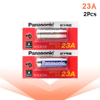 Panasonic 2pcs/lot 23A Batteries 12V Alarm-Remote Primary Dry Alkaline Battery 21/23 23GA A23 A-23 GP23A RV08 LRV08 E23A V23GA
Panasonic 2pcs/lot 23A Batteries 12V Alarm-Remote Primary Dry Alkaline Battery 21/23 23GA A23 A-23 GP23A RV08 LRV08 E23A V23GA