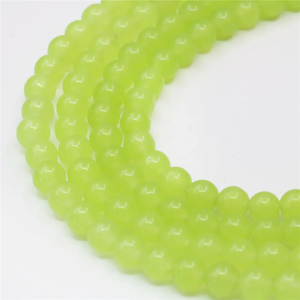 Модные трендовые Круглые бусины 8 мм из зеленого перидота бриллиантовой формы