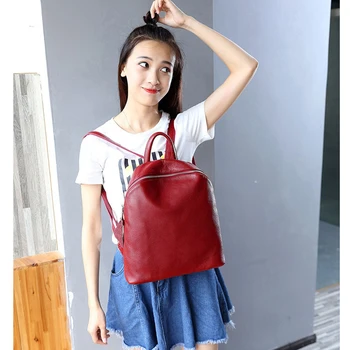 Teenage Girl Backpack Genuine Leather Daily Daypack Zipper Sweet Student School Bag High Quality Leather Travel Backpack
Teenage Girl Backpack Genuine Leather Daily Daypack Zipper Sweet Student School Bag High Quality Leather Travel Backpack