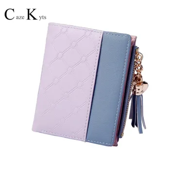 Caze kyts 2020 New Women's wallet women's short coin purse contrast color wallet zipper button bag wallet women small wallet 
Caze kyts 2020 New Women's wallet women's short coin purse contrast color wallet zipper button bag wallet women small wallet