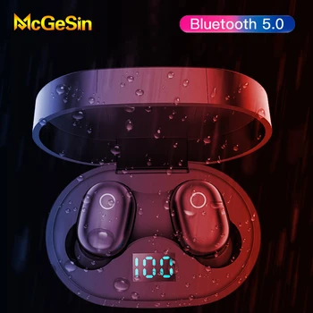 McGeSin Wireless Bluetooth Headsets LED Display TWS Earphone Bluetooth 5.0 Headphone With Power Bank Music Earbuds With MIC
McGeSin Wireless Bluetooth Headsets LED Display TWS Earphone Bluetooth 5.0 Headphone With Power Bank Music Earbuds With MIC