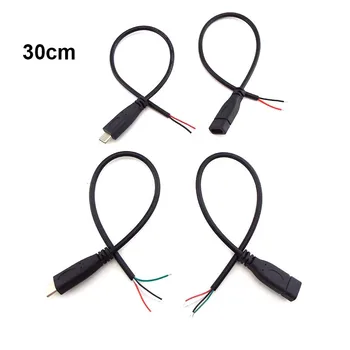 1pcs/5pcs Micro USB 2.0 A Female Jack Android Interface 4 Pin 2 Pin Male Female Power Data Charge Cable Cord Connector 30CM
1pcs/5pcs Micro USB 2.0 A Female Jack Android Interface 4 Pin 2 Pin Male Female Power Data Charge Cable Cord Connector 30CM
