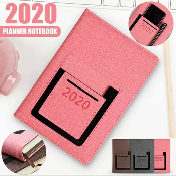 New Fashion Agenda 2020 Planner Thicken Vintage Notebook A5 Leather Soft Planner 2020 Jan-Dec Efficiency Journal With Pocket
New Fashion Agenda 2020 Planner Thicken Vintage Notebook A5 Leather Soft Planner 2020 Jan-Dec Efficiency Journal With Pocket