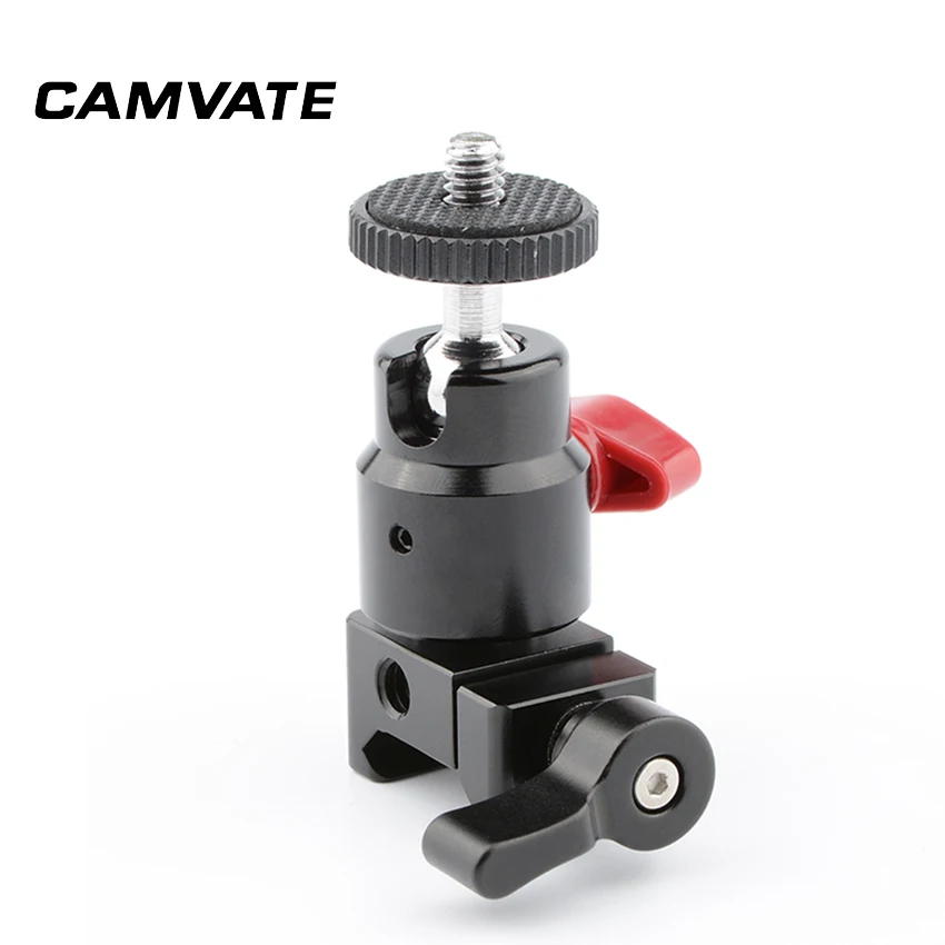 CAMVATE Standard NATO Clamp + 1/4"-20 Ball Head For DSLR Camera Monitor Accessory C2437
CAMVATE Standard NATO Clamp + 1/4"-20 Ball Head For DSLR Camera Monitor Accessory C2437