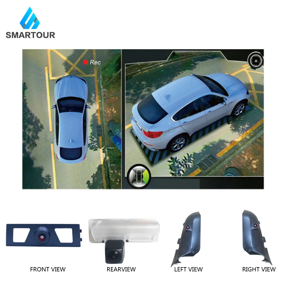 Smartour 3D HD 360 Car Surround View Monitoring System Bird View System 4 Camera DVR HD 1080P Recorder for Lexus
Smartour 3D HD 360 Car Surround View Monitoring System Bird View System 4 Camera DVR HD 1080P Recorder for Lexus
