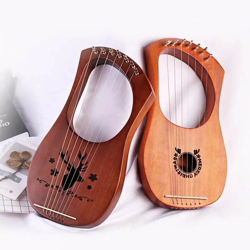 Gift 7-String Toy Musical Instrument Lightweight Professional Kids Entertainment Lyre Harp Compact Mahogany Wooden
Gift 7-String Toy Musical Instrument Lightweight Professional Kids Entertainment Lyre Harp Compact Mahogany Wooden