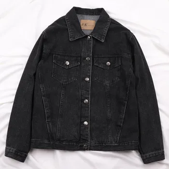 Harajuku Black Denim Jacket Women Student Outerwear Spring Autumn New Loose Long sleeve Jeans Jacket Female Vintage Basic Coat
Harajuku Black Denim Jacket Women Student Outerwear Spring Autumn New Loose Long sleeve Jeans Jacket Female Vintage Basic Coat