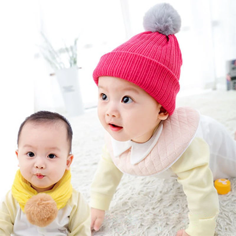 Pompom Baby Hats Scarf Dual Purpose Knit Woolen Turban Beanie Warm Caps Soft Hat For Childern Girls Elastic Bonnet Autumn Winter
Pompom Baby Hats Scarf Dual Purpose Knit Woolen Turban Beanie Warm Caps Soft Hat For Childern Girls Elastic Bonnet Autumn Winter