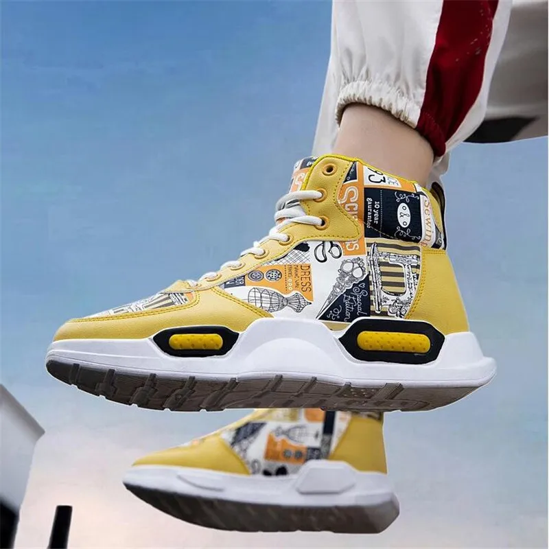 Venda quente dos homens almofada de ar tênis de basquete sapatos de alta superior ginásio treinamento botas ao ar livre tênis atlético esporte sapatos Venda quente dos homens almofada de ar tênis de basquete sapatos de alta superior ginásio treinamento botas ao ar livre tênis atlético esporte sapatos