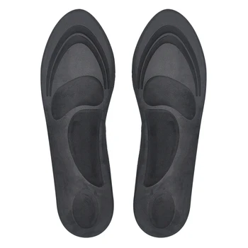 

1 pair 4D Velvet Cushioned Insoles Memory Foam Feet Arch Insole with High Rebound Decompression Braces & Supports NShopping