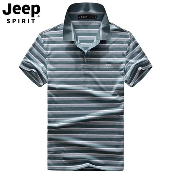 JEEP SPIRIT Brand Summer Striped Polo Shirt Men Casual Loose Polo Men Breathable Cotton Short Sleeve Turn Down Collar Tops Tees 
JEEP SPIRIT Brand Summer Striped Polo Shirt Men Casual Loose Polo Men Breathable Cotton Short Sleeve Turn Down Collar Tops Tees