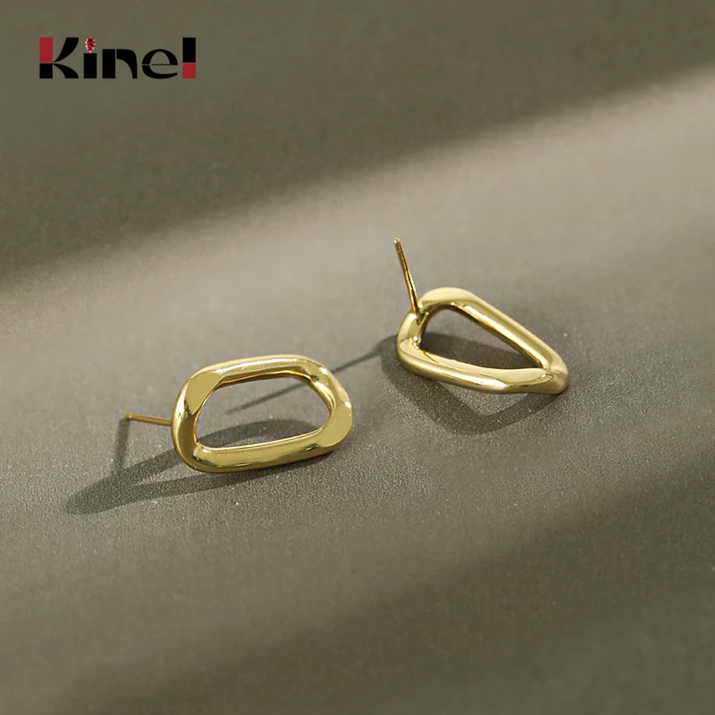 Kinel Fashion Creative INS Simple Geometry Earrings Real 925 Sterling Silver 18K Gold Earrings for Women Handmade Fine Jewelry
Kinel Fashion Creative INS Simple Geometry Earrings Real 925 Sterling Silver 18K Gold Earrings for Women Handmade Fine Jewelry