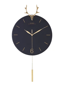 Nordic Luxury Wall Clock Gold Living Room Bedroom Home Modern Design Minimalist Pendulum Clock Slient Quartz Reloj Pared G5B 
Nordic Luxury Wall Clock Gold Living Room Bedroom Home Modern Design Minimalist Pendulum Clock Slient Quartz Reloj Pared G5B