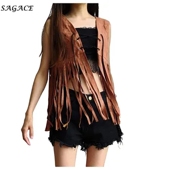 Sagace Clothes Coats Women Sleeveless Fringe Vest Hippie Faux Suede Vintage Tassels Waistcoat Lace Up Cardigan Jackets Coats
Sagace Clothes Coats Women Sleeveless Fringe Vest Hippie Faux Suede Vintage Tassels Waistcoat Lace Up Cardigan Jackets Coats