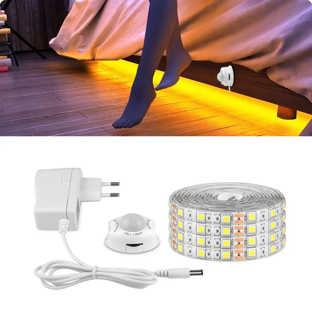 PIR LED Under cabinet Light EU US Power Supply 1m 3m 4m 5m Motion sensor LED Strip Light Kitchen Night Lamp Closet cupboard Tape
PIR LED Under cabinet Light EU US Power Supply 1m 3m 4m 5m Motion sensor LED Strip Light Kitchen Night Lamp Closet cupboard Tape