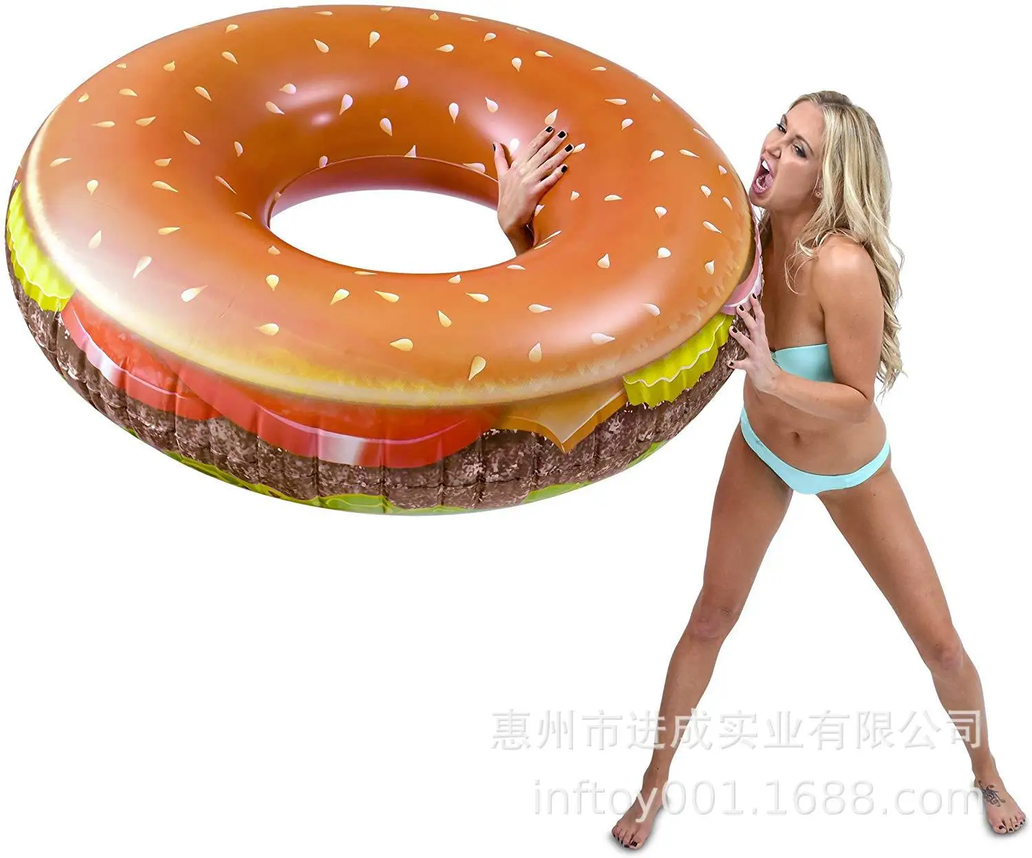 Swimming Tube PVC Inflatable Burger Swim Ring Bread Modeling Water Water Wing Swim Ring Industry
Swimming Tube PVC Inflatable Burger Swim Ring Bread Modeling Water Water Wing Swim Ring Industry
