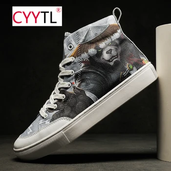 CYYTL New Mens High Top Sneaker Canvas Shoes Animals Printing Men Sports Skateboard Plus Size Casual Sapato Masculino Social
CYYTL New Mens High Top Sneaker Canvas Shoes Animals Printing Men Sports Skateboard Plus Size Casual Sapato Masculino Social