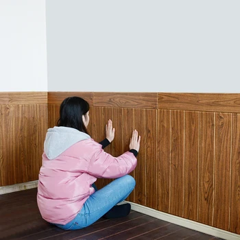 Foam wall paper self-adhesive wallpaper 3d three-dimensional wall sticker imitation wood grain wall skirt board waist line
Foam wall paper self-adhesive wallpaper 3d three-dimensional wall sticker imitation wood grain wall skirt board waist line