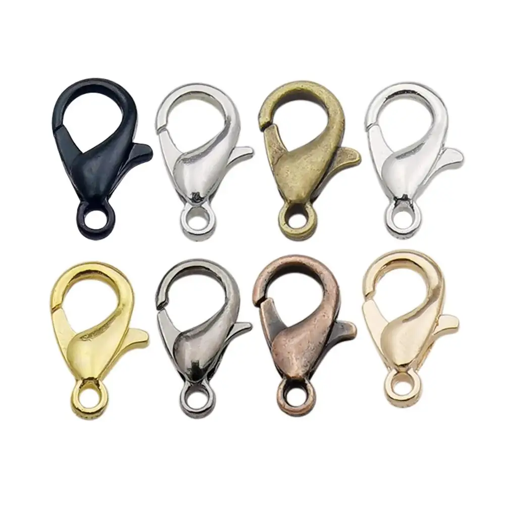 240pcs Mixed Colors 12mm Alloy Lobster Clasp Jewelry Finding Buckle for Lanyard and Sewing Projects Accessories M309
240pcs Mixed Colors 12mm Alloy Lobster Clasp Jewelry Finding Buckle for Lanyard and Sewing Projects Accessories M309