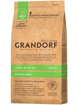 GRANDORF GRANDORF ADULT MINI LAMB & BROWN RICE for adult dogs of small breeds nizkozernovoy with the lamb and brown rice
GRANDORF GRANDORF ADULT MINI LAMB & BROWN RICE for adult dogs of small breeds nizkozernovoy with the lamb and brown rice