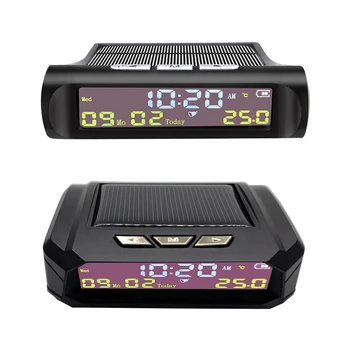 AN01 AN02 TPMS Look Solar Car Digital Clock with LCD Time Date In-Car Temperature Display Auto Interior Accessories
AN01 AN02 TPMS Look Solar Car Digital Clock with LCD Time Date In-Car Temperature Display Auto Interior Accessories