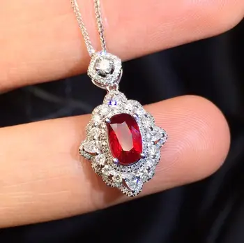 P331 Ruby Pendant 18K Gold Jewel 100% Natural Pigeon Blood Red Ruby 1.04ct Gemstones Pendants for Women Necklace
P331 Ruby Pendant 18K Gold Jewel 100% Natural Pigeon Blood Red Ruby 1.04ct Gemstones Pendants for Women Necklace