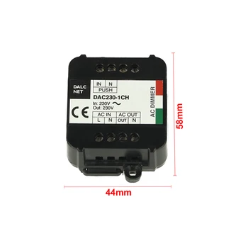 DALCNET CL9230 Dalcnet DAC-230-1CH Triac AC Dimmer phase with button N.O. Memory 220V 200W
DALCNET CL9230 Dalcnet DAC-230-1CH Triac AC Dimmer phase with button N.O. Memory 220V 200W