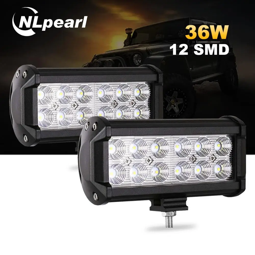 Nlpearl 4/7 inch Led Light Bar/Work Light 18W 36W Spot Beam Led Work Light Bar Flood for Offroad Tractor Truck 4x4 SUV Jeep ATV
Nlpearl 4/7 inch Led Light Bar/Work Light 18W 36W Spot Beam Led Work Light Bar Flood for Offroad Tractor Truck 4x4 SUV Jeep ATV