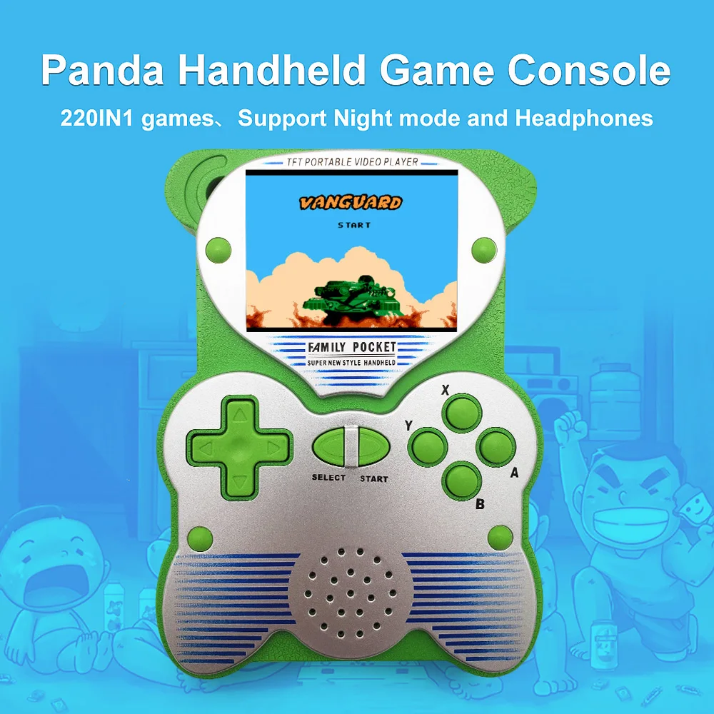 5 inch portable lcd screen classic tv output video game player