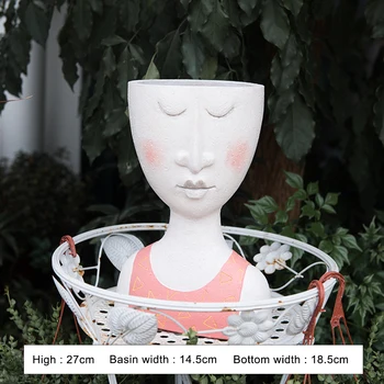 Creative Resin Artistic Portrait Sculpture Plant Pot Flower Pot Dried Flower Vase Garden Decoration Flower Pots New May18
Creative Resin Artistic Portrait Sculpture Plant Pot Flower Pot Dried Flower Vase Garden Decoration Flower Pots New May18