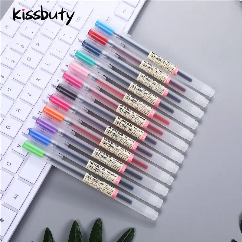 12 Pcs/Set Color 0.5mm Gel Pen Set Colors Cute Pens School Office Supply Muji Bullet days Hand account Painting Stationery
12 Pcs/Set Color 0.5mm Gel Pen Set Colors Cute Pens School Office Supply Muji Bullet days Hand account Painting Stationery