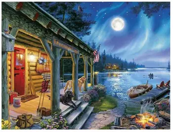 Diamond Painting Kits Lakeside Cottage Scenery Diamond Dotz Mosaic Embroidery Picture Crystal Stone Sticker Decal Wall Art Craft
Diamond Painting Kits Lakeside Cottage Scenery Diamond Dotz Mosaic Embroidery Picture Crystal Stone Sticker Decal Wall Art Craft