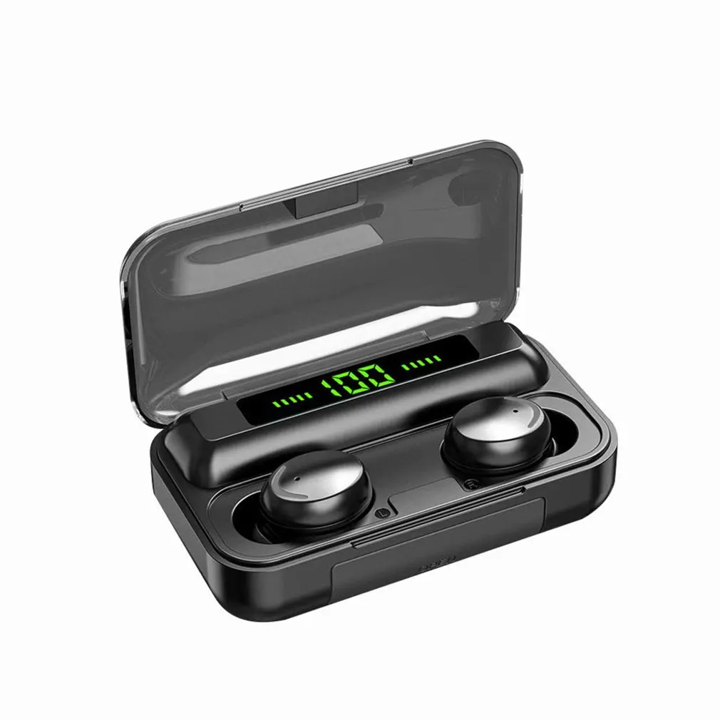 F9-5c Wireless Headset Stereo Sports Headset Travel With Charging Box Noise Reduction 5.0 Digital Display Earphone
F9-5c Wireless Headset Stereo Sports Headset Travel With Charging Box Noise Reduction 5.0 Digital Display Earphone