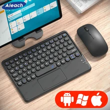 Round Keycaps Tablet Keyboard With Touchpad, Android Windows Wireless Bluetooth-compatible Keyboard and Mouse For iPad Pro Air 4
Round Keycaps Tablet Keyboard With Touchpad, Android Windows Wireless Bluetooth-compatible Keyboard and Mouse For iPad Pro Air 4