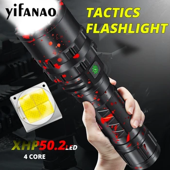 Tactical Flashlight 5000LM Powerful XHP50.2 LED Flashlight Xlamp Aluminum Hunting L2 Waterproof 18650 26650 Torch Lanterna 
Tactical Flashlight 5000LM Powerful XHP50.2 LED Flashlight Xlamp Aluminum Hunting L2 Waterproof 18650 26650 Torch Lanterna