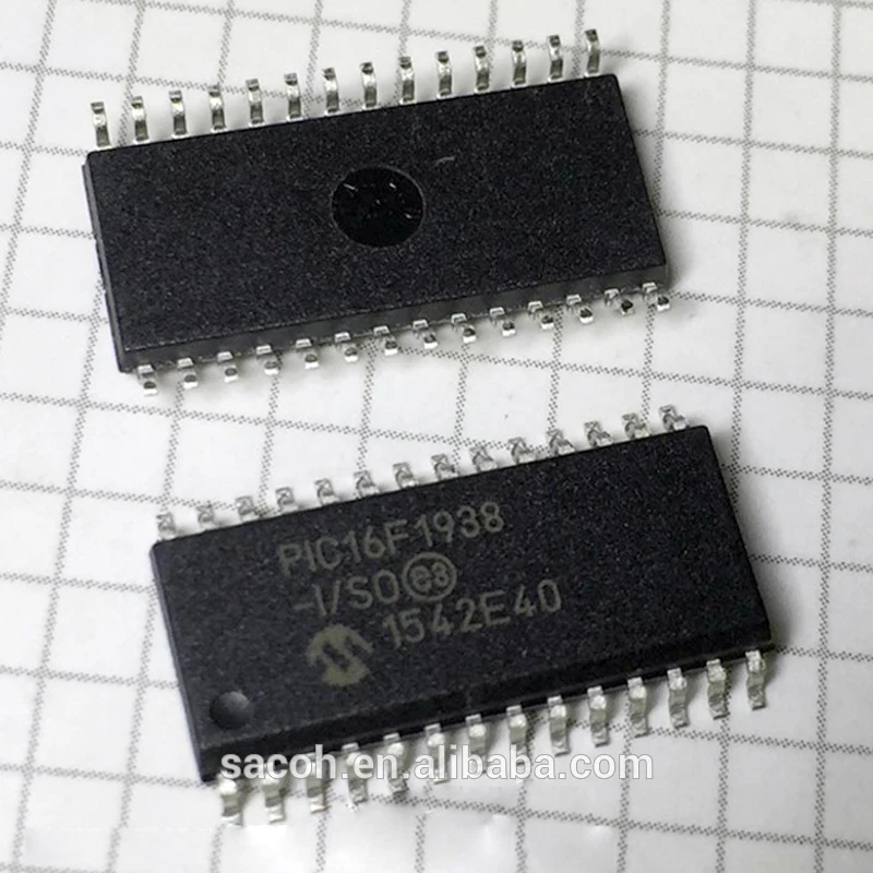 2PCS/lot New OriginaI PIC16F1938-I/SO PIC16F1938-E/SO or PIC16F1938-I/SP PIC16F1938-I/SS SOP-28 8-Bit CMOS Microcontrollers
2PCS/lot New OriginaI PIC16F1938-I/SO PIC16F1938-E/SO or PIC16F1938-I/SP PIC16F1938-I/SS SOP-28 8-Bit CMOS Microcontrollers