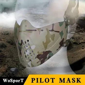 Military Airsoft Half Face Mask Protection Outdoot Hunting Shooting Mask Breathable Army Tactical Combat CS Paintball Masks
Military Airsoft Half Face Mask Protection Outdoot Hunting Shooting Mask Breathable Army Tactical Combat CS Paintball Masks
