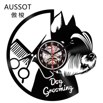 Creative Gramophone Record Hanging Clock Dog Haircut Led Clock Sticken on the Wall Hot Selling Products 
Creative Gramophone Record Hanging Clock Dog Haircut Led Clock Sticken on the Wall Hot Selling Products